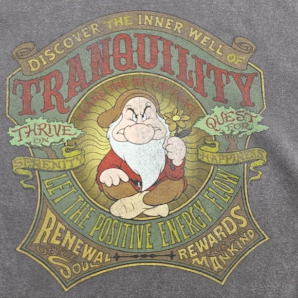 Vintage Men's Disney World "Grumpy" T-shirt , Size XL - Picture 4 of 5